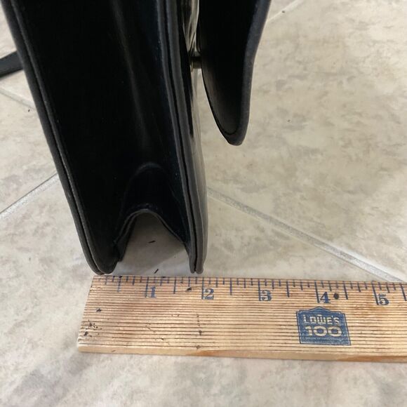 Steve Madden Purse Faux Leather Black Flap Cross Body Shoulder Bag toggle 90’s ? - Picture 13 of 14